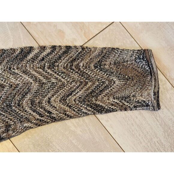 Chico's Travelers‎ 2 Scoop Neck 3/4 Sleeve Slinky Knit Tunic Fringe Hem (DEFECT) - Picture 4 of 9